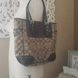 Brown Coach Shoulder Bag